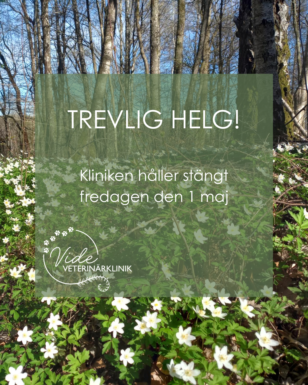 Stängt 1 maj